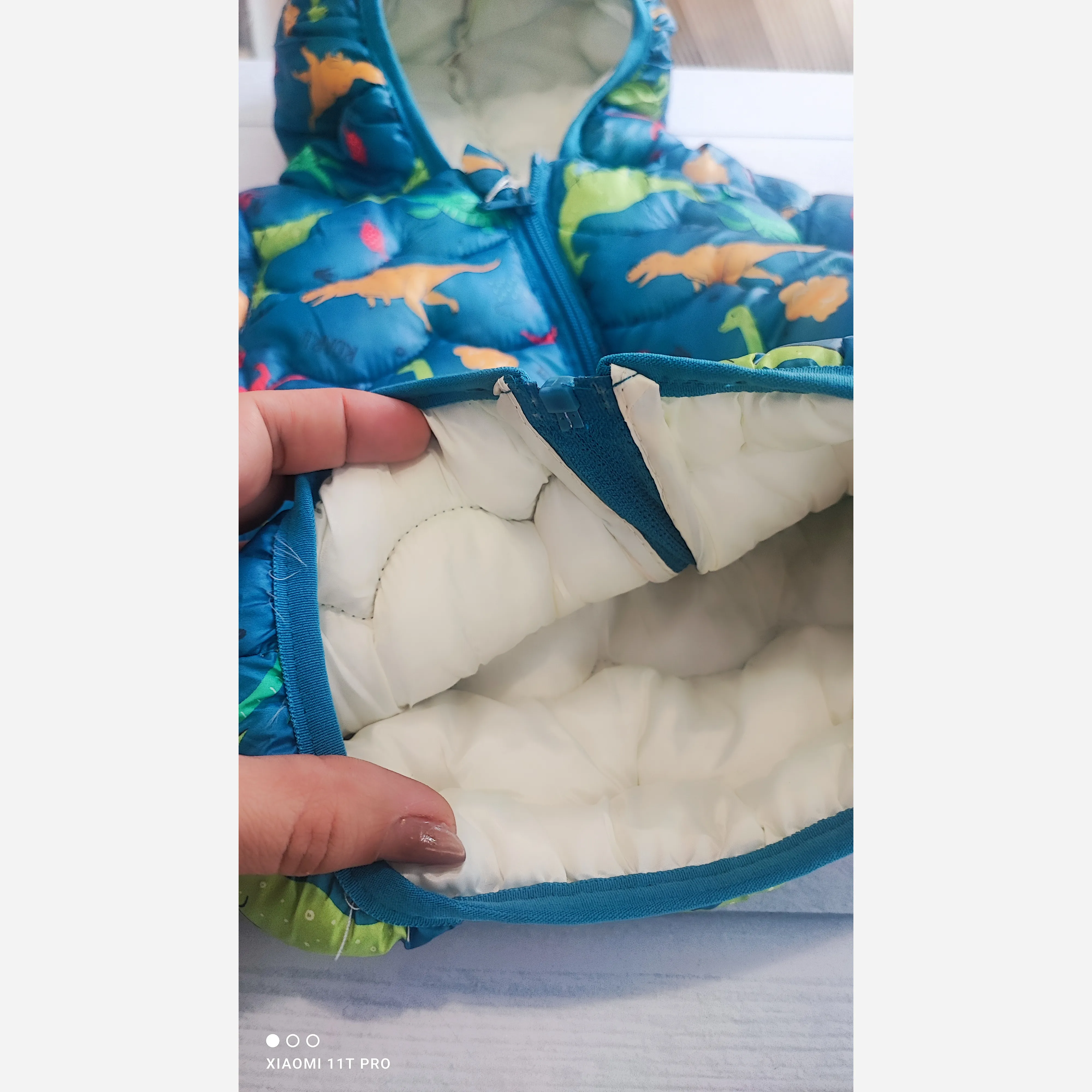 کاپشن بچگانه دایناسوری وارداتی داخل پشم شیشه