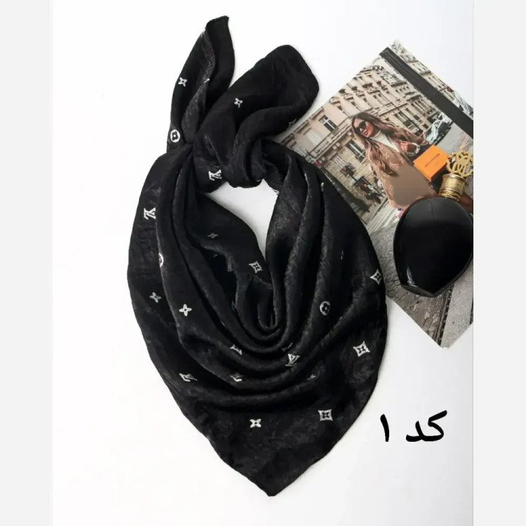 مینی اسکارف مارک کوپرا جنس ژان ژان قواره 65 در 65 سانتی متر