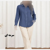 شومیز حریر شیشهای دکمهدار زنانه و دخترانه فری سایز مناسب تا سایز 50