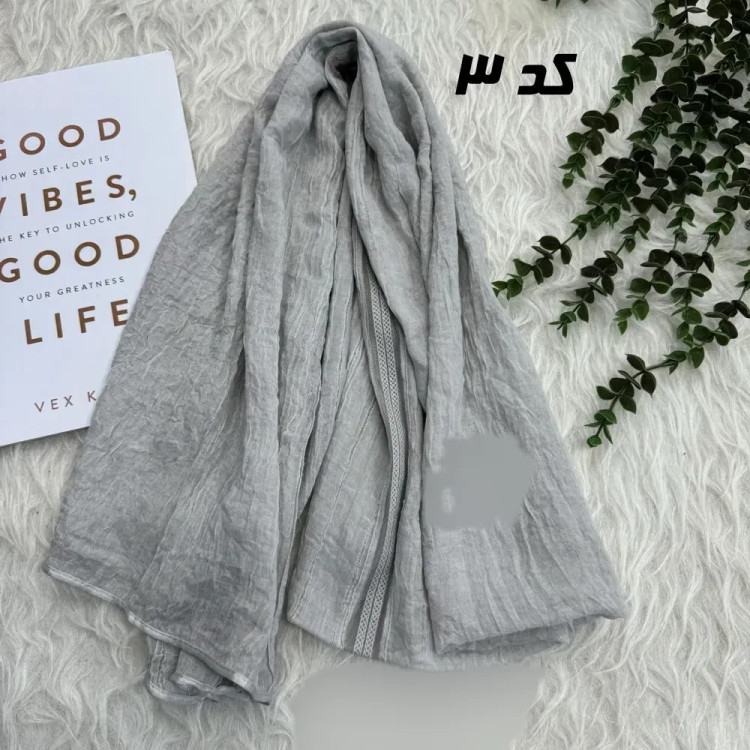 شال نخ کتان سنگشور مجلسی دور گان