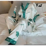 بلوز شلوار ساتن وارداتی زنانه کد 1277 شیک و راحت چهارفصل سایز XL 2XL
